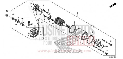 MOTEUR DE DEMARRAGE VFR800FH de 2017